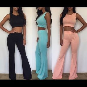 Two Piece Crop Lounge Set
